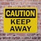 Signmission Keep Away Caution Sign, Plastic, 10in W x 7in L, 2PK OS-2PACK-CS-P-710-L-19192 - alternate 2